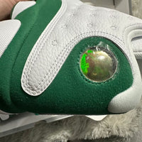 Sneakers, White Green Colorway, Lace Up Design, Casual Gift for Sneaker Fans