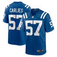 Indianapolis Colts Jaylon Carlies Royal Game Jersey