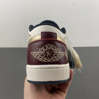 Low Top Sneakers, White Burgundy Colorway, Lace Up Design, Casual Gift for Sneaker Fans