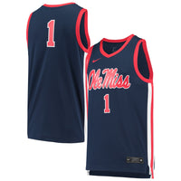 #1 Navy Ole Miss Rebels Replica Basketball Jersey