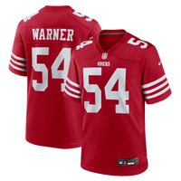 San Francisco 49ers Fred Warner Scarlet Team Game Player Jersey