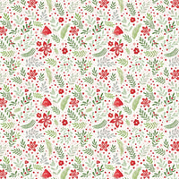 Botanical Holiday Gift Wrap, Winter Floral Christmas Wrapping Paper, Festive Botanical Wrapping Paper, Elegant Winter Present Paper Roll