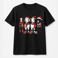 Adorable Holiday Farm Animal Tee, Christmas Goat Shirt, Humorous Xmas Goat Graphic T-Shirt, Festive Goat Lover Tee, Winter Farmer Holiday Present