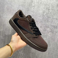 Low Top Sneakers, Brown Colorway, Reverse Hook Design, Lace Up Design, Casual Gift for Sneaker Fans