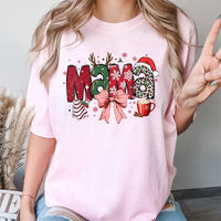 Festive Leopard Mama Shirt, Christmas Mama T-Shirt, Holiday Leopard Christmas Tee, Adorable Christmas Graphic Tee, Seasonal Xmas Present for Mom