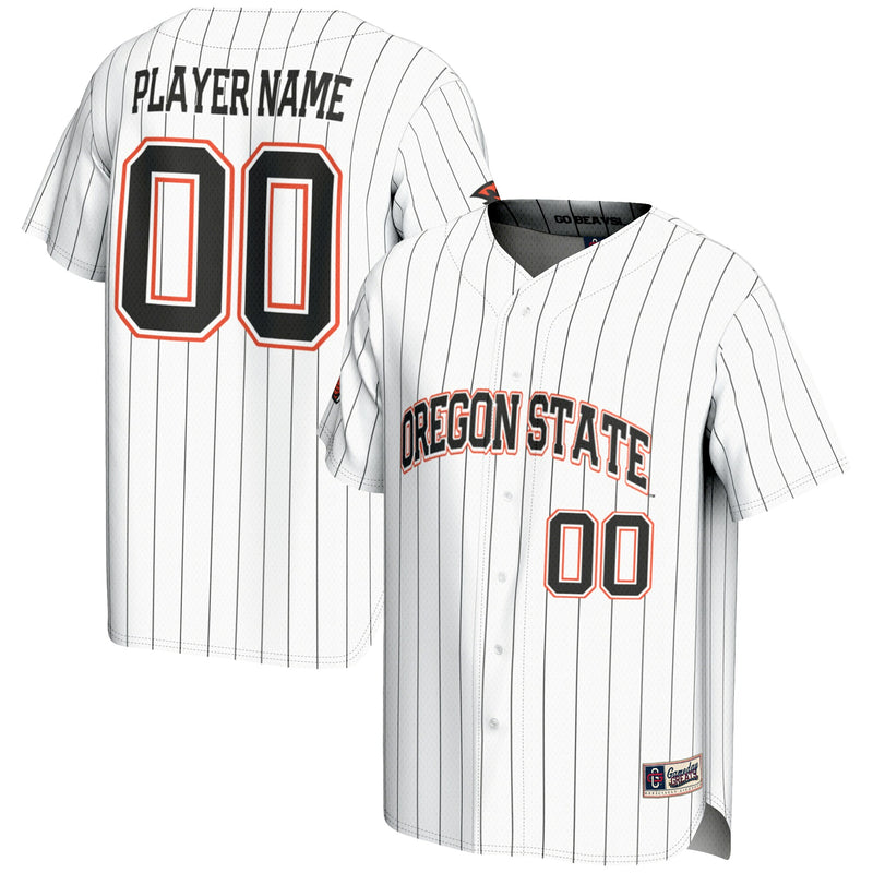 Oregon State Beavers NIL Pick-A-Player Lightweight Baseball Jersey - White