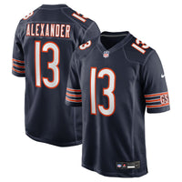 Chicago Bears Maurice Alexander Navy Team Game Jersey