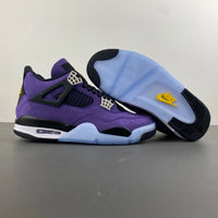 Retro Low Top Sneakers, Purple Colorway, Leather Footwear, Lace Up Design, Casual Gift for Sneaker Fans
