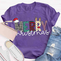 Festive Holiday Graphic Tee, Merry Christmas T-Shirt, Retro Xmas Party Shirt, Adorable Winter Season Tee, Christmas Holiday Present for Men Women