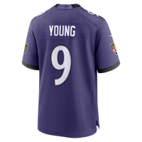 Baltimore Ravens Zion Young Purple Team Game Jersey
