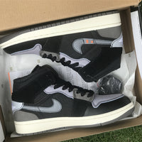 Mid Top Sneakers, Black Gray Colorway, Lace Up Design, Casual Gift for Sneaker Fans