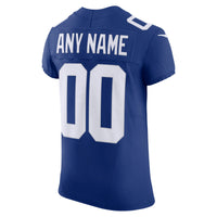 New York Giants Royal Elite Custom Jersey