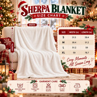 Winter Village Landscape Throw Blanket, Snowy Pine Forest Sherpa Blanket, Comfy Snow Scene Fleece Blanket, Christmas Cabin Decor Blanket