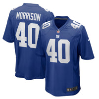 New York Giants Joe Morrison Royal Retired Player Jersey