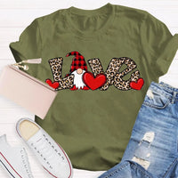Festive Holiday Graphic T-Shirt, Christmas Leopard Print Santa Claus Shirt, Retro Cheetah Santa Tee, Adorable Xmas Season Unisex Present Top