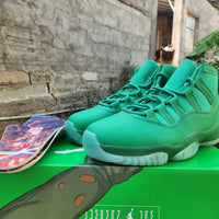 High Top Sneakers, Green Colorway, Lace Up Design, Casual Gift for Sneaker Fans