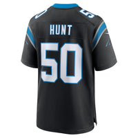 Carolina Panthers Robert Hunt Black Game Jersey