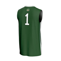 #1 Ohio Bobcats Lightweight Collegiate Basketball Fashion Jersey - Green