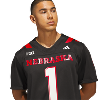 #1 Nebraska Huskers Our Red Burns Brighter Premier Strategy Jersey - Black