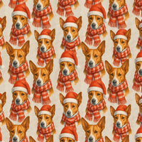 Tinsel Dog Holiday Gift Wrap, Basenji Christmas Wrapping Paper, Festive Basenji Wrapping Paper, Adorable Dog Breed Gift Wrap, Pet Lover Wrap