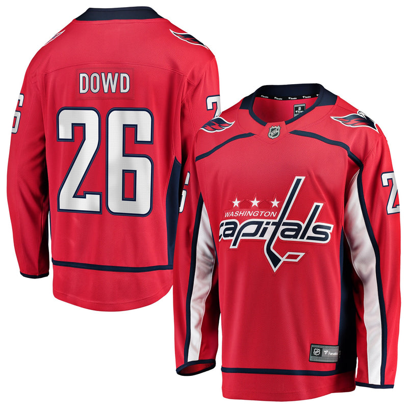 Washington Capitals Nic Dowd Red Home Breakaway Player Jersey