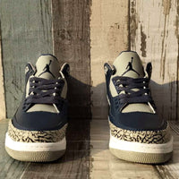 Sneakers, Blue Gray Colorway, Lace Up Design, Casual Gift for Sneaker Fans