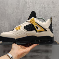Mid Top Sneakers, Beige Black Yellow Colorway, Lace Up Design, Casual Gift for Sneaker Fans
