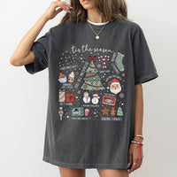 Retro Y2K Holiday T-Shirt, Tis the Season Christmas Shirt, Adorable Xmas Graphic Tee, Trendy Winter Holiday Shirt, Festive Present for Women