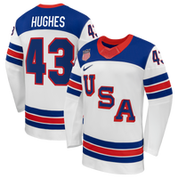 Quinn Hughes White US Hockey 2026 Away Replica Jersey