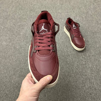 Low Top Basketball Shoes, Burgundy Brown Colorway, Lace Up Design, Casual Gift for Shoe Lovers