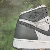 Retro High Top Sneakers, White Gray Colorway, Lace Up Design, Casual Gift for Sneaker Fans