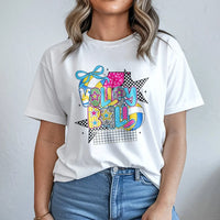 Retro 80s Memphis Shirt, Jolly Babe Holiday T-Shirt, Vintage Christmas Graphic Tee, Retro Holiday Babe Tee, Trendy Holiday Present for Her