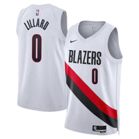 Portland Trail Blazers Replica Association Edition Swingman Jersey - White - Damian Lillard