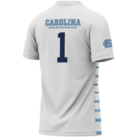 #1 North Carolina Tar Heels Lightweight Soccer Fashion Jersey - White