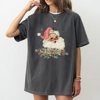 Retro Santa Claus Graphic Tee, Vintage Santa Christmas T-Shirt, Nostalgic Holiday Winter Shirt, Festive Xmas Party Top, Holiday Present Tee