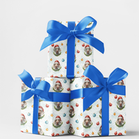 Watercolor Dog Holiday Gift Wrap, Weimaraner Christmas Wrapping Paper, Festive Canine Present Paper, Adorable Pet Breed Winter Wrapping Paper
