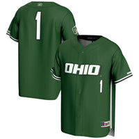 #1 Ohio Bobcats Lightweight Baseball Fashion Jersey - Green