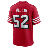 San Francisco 49ers Patrick Willis Scarlet Retired Player Alternate Game Jersey