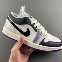 Low Top Sneakers, Blue White Black Colorway, Lace Up Design, Casual Gift for Sneaker Fans