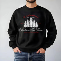 Comfy Holiday Forest Sweatshirt, Christmas Tree Farm Sweatshirt, Vintage Winter Tree Farm Pullover, Festive Xmas Crewneck Sweatshirt