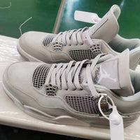Retro Basketball Shoes, Gray Silver Colorway, Metallic Finish, Lace Up Design, Casual Gift for Shoe Lovers