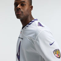 Baltimore Ravens Zay Flowers White Game Jersey