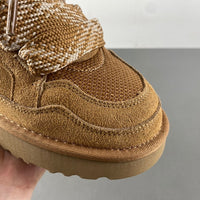 Low Top Sneakers, Brown Colorway, Lace Up Design, Casual Gift for Sneaker Fans
