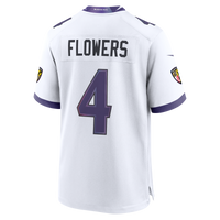 Baltimore Ravens Zay Flowers White Game Jersey