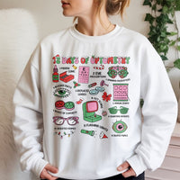 Eye Doctor Christmas Sweatshirt, 12 Days of Optometry Sweatshirt, Optician Holiday Crewneck, Eye Care Xmas Sweater, Optometrist Sweatshirt