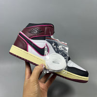 High Top Sneakers, White Black Brown Colorway, Lace Up Design, Casual Gift for Sneaker Fans