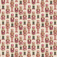 Pastel Christmas Wrapping Paper, Pink Nutcracker Gift Wrap Paper, Holiday Present Paper Roll, Festive Xmas Present Wrap