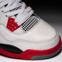 Sneakers, White Red Colorway, Lace Up Design, Casual Gift for Sneaker Fans