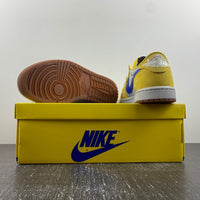 Low Top Sneakers, Blue White Yellow Colorway, Reverse Hook Design, Lace Up Design, Casual Gift for Sneaker Fans