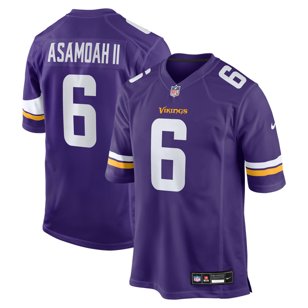 Minnesota Vikings Brian Asamoah II Purple Game Jersey
